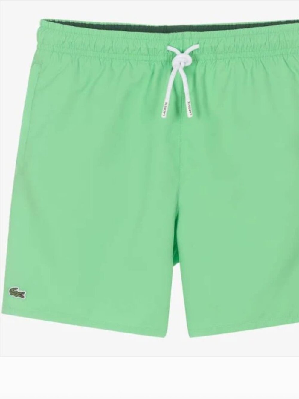 Lacoste Boys Swim Trunks Size 12 Blue Designer Swim Shorts Crocodile Logo